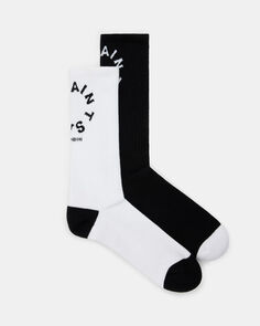 Набор носков с логотипом Tierra, 2 шт AllSaints, белый черный