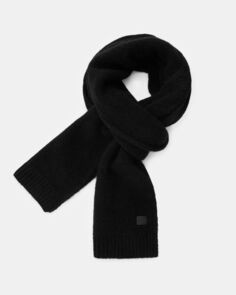 Противопоставить шарф из вареной шерсти AllSaints, черный