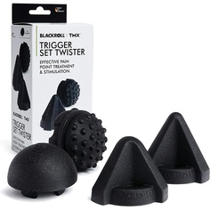Массажер точечного натяжения Trigger Set Twister с ручкой - черный, Blackroll