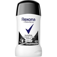 Дезодорант-карандаш Invisible Black &amp; White Diamond 40 мл, Rexona