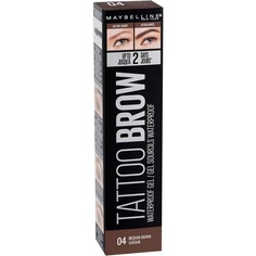 Maybelline Maybelline Tattoo Brow Водостойкий гель для бровей — 04 Средне-коричневый, Maybelline New York