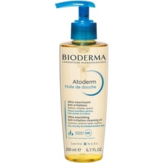 Atoderm Масло для душа Питательное очищающее средство для душа с глицерином и ниацинамидами 200 мл, Bioderma