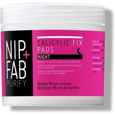 Прокладки Nip + Fab Salicylic Fix Night с гиалуроновой кислотой, 60 прокладок, 80 мл, Nip+Fab
