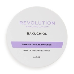 Revolution Skincare Перламутровый фиолетовый Бакучиол Разглаживающие патчи под глазами, 60 шт., Makeup Revolution