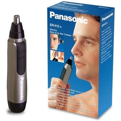 Триммер для волос в носу и ушах Er-412 на батарейках, золотой, Panasonic