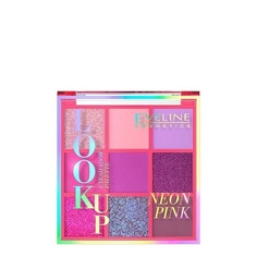 Палитра теней для век Look Up 9 Neon Pink, Eveline Cosmetics