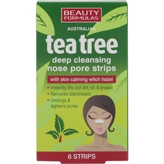 Глубоко очищающие полоски для носа с австралийским чайным деревом, Beauty Formulas