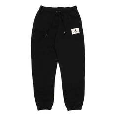 Брюки Men&apos;s Air Jordan Essential Sports logo Drawstring Casual Joggers/Pants/Trousers Black, черный Nike