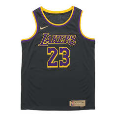 Майка Nike NBA Basketball Jersey/Vest Version SW Fan Edition Los Angeles Lakers LeBron James No. 23 Black, черный