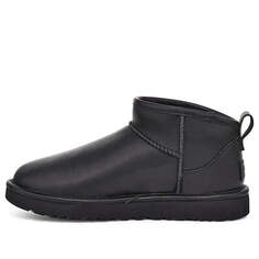 Кроссовки (WMNS) UGG Classic Ultra Mini Leather &apos;Black&apos;, черный