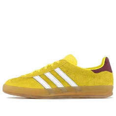 Кроссовки (WMNS) Adidas Originals Gazelle Indoor Shoes &apos;Bright Yellow Burgundy&apos;, желтый