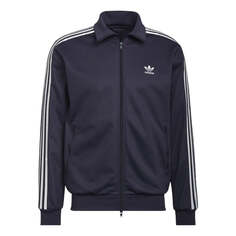 Куртка Men&apos;s adidas originals Stripe Printing Stand Collar Sports Jacket Dark Grey Navy Blue, мультиколор