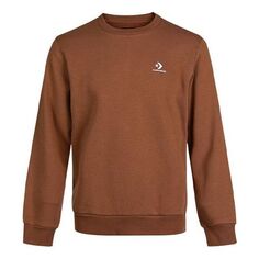 Толстовка Men&apos;s Converse Chuck Taylor Seasonal Small Logo Solid Color Round Neck Pullover Brown, коричневый