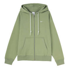 Куртка Nike Solo Swoosh Full-Zip Hoodie &apos;Oil Green&apos;, зеленый