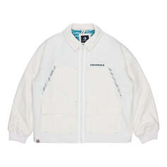 Куртка Converse New Year Series Logo Printing Lapel Sports Jacket Creamy White, белый