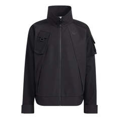 Куртка adidas originals Im Jacket Solid Color Multiple Pockets Athleisure Casual Sports Stand Collar Black, мультиколор