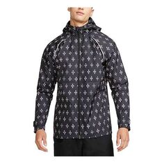 Куртка Nike Paris Saint-Germain Casual Soccer/Football Sports Woven Long Sleeves hooded Jacket Black, черный