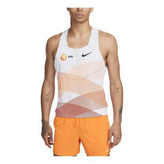 Майка Nike AeroSwift NN Running Singlet &apos;White Orange&apos;, белый