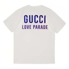 Футболка GUCCI SS22 Love Parade Logo Tee &apos;White Purple&apos;, белый