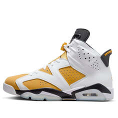Кроссовки Air Jordan 6 Retro &apos;Yellow Ochre&apos;, белый Nike