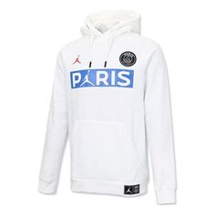 Толстовка Men&apos;s Air Jordan Paris Saint-Germain Fleece White, белый Nike