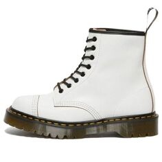 Кроссовки Dr. Martens 1460 Bex Made in England Toe Cap Lace Up Boots &apos;White&apos;, белый