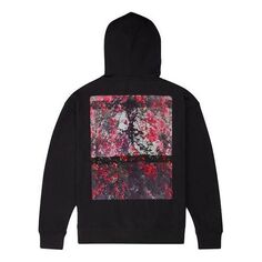 Толстовка Converse x Shaniqwa Jarvis Pullover Crossover Back Flowers Printing Couple Style Black, черный