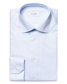 Классическая рубашка современного кроя в бенгальскую полоску Eton, цвет Blue