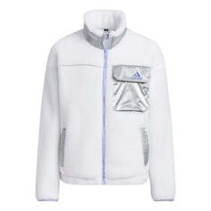 Куртка (GS) adidas Stand Collar Woven Jacket Boy White, белый