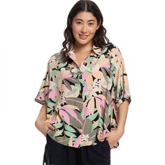 Рубашка с коротким рукавом Roxy Beach Nostalgia, разноцветный