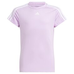 Футболка с коротким рукавом adidas Train Essentials 3 Stripes, фиолетовый