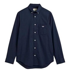 Рубашка с коротким рукавом Gant Reg Poplin, синий