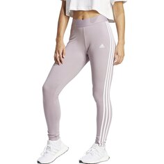 Леггинсы adidas Essentials 3 Stripes, фиолетовый