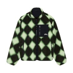 Куртка Stussy Sherpa Reversible &apos;Green&apos;, зеленый