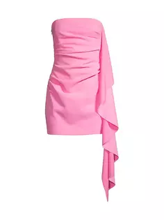 Мини-платье без бретелек Josefina Misha, цвет prism pink