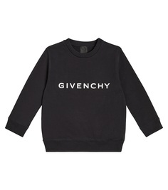 Толстовка из хлопкового джерси с логотипом Givenchy, черный