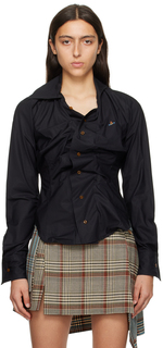 Черная пьяная рубашка Vivienne Westwood