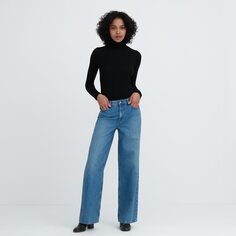 Мешковатые джинсы (стандартная длина 76см) UNIQLO, синий