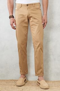 Мужские брюки-чинос светло-коричневого цвета Slim Fit с 5 карманами AC&amp;Co/Altınyıldız Classics AC&amp;Co Altinyildiz Classics, коричневый