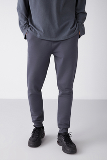 Мужские спортивные штаны Jeremiyah стандартного кроя с гибким тканевым поясом и эластичным карманом GRIMELANGE, серый