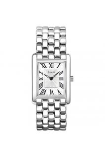 Прямоугольные женские классические аналоговые часы из нержавеющей стали - 71006 Accurist, белый