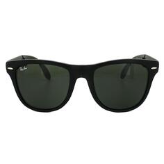 Прямоугольные матовые черные зеленые складные солнцезащитные очки Wayfarer 4105 Ray-Ban, черный