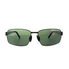 Прямоугольные матовые черные карбоновые темно-зеленые солнцезащитные очки P8902 Porsche Design, черный