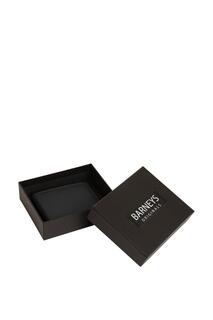 Черный кожаный кошелек в подарочной упаковке Barneys Originals, черный
