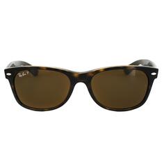 Прямоугольные черепахово-коричневые поляризованные солнцезащитные очки Ray-Ban, коричневый