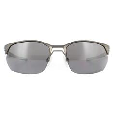 Прямоугольные солнцезащитные очки Prizm Matte Gunmetal Black Wire Tap 2.0 Oakley, серый