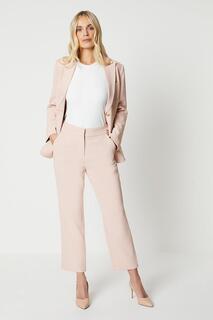 Узкие брюки Petite Premium с кольцами Wallis, розовый