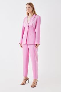 Узкие брюки из атласа премиум-класса с боковыми вставками Coast, розовый