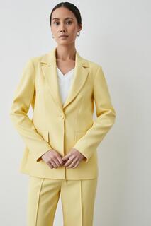 Желтый однобортный пиджак Debenhams, желтый