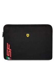 Чехол для ноутбука 14 дюймов из искусственной кожи с логотипом Sf Ferrari, черный